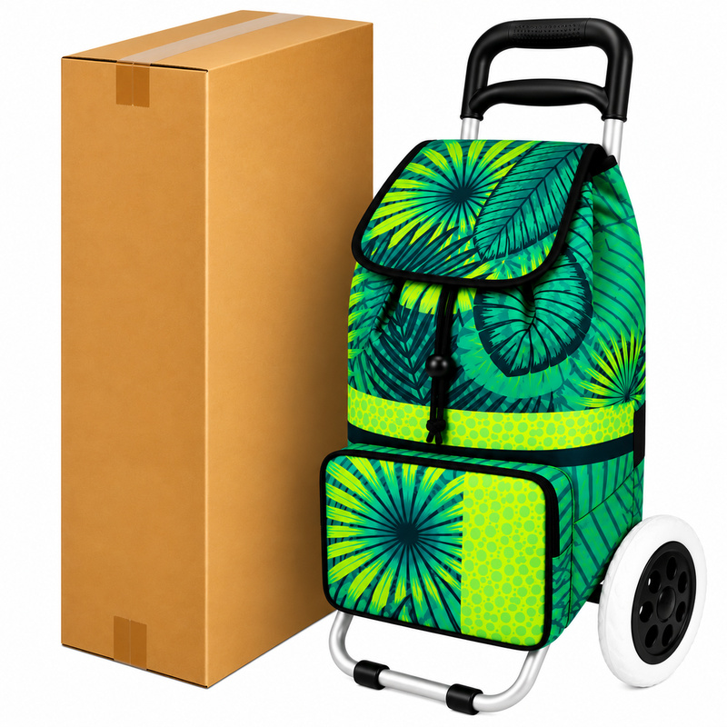 ST-02 Box Of 10 Green Palm 2 Wheeler Trolley (New) (image for) ST-02 Box Of 10 Green Palm 2 Wheeler Trolley (New)